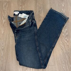 Good American Women's Blue Straight Leg Jeans